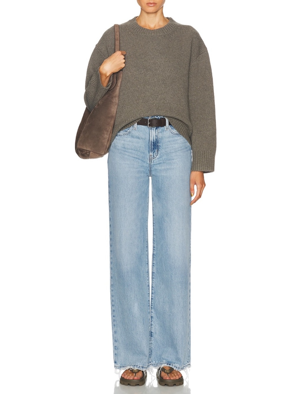 Frame Denim Light Blue Wide-Leg Jeans